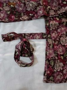 Floral Print co-ord set wine