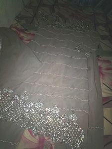brown festive stylish kurta set
