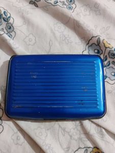Blue Card Holder Wallet