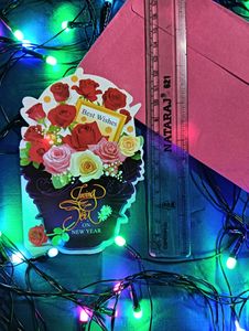 NEW YEAR GREETING CARD With Cover #newyear Happy N