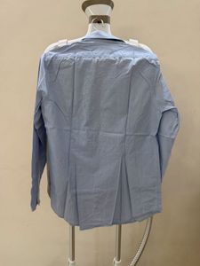 Kenneth Cole Blue Striped Dress Shirt