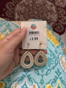 Woven Teardrop Earrings