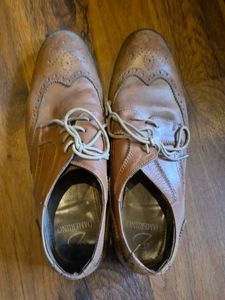 Tan Brogue Shoes For Men