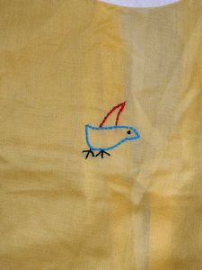 Yellow Cotton Top for 3-4 months Baby