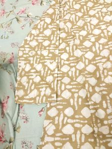 Elegant Brown and White Printed Kurta