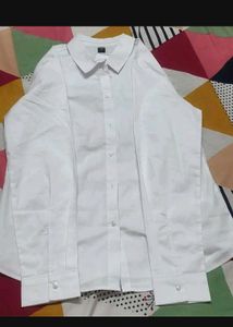 Classic White Button-Up Shirt