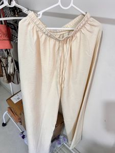 Comfortable Cream Palazzos