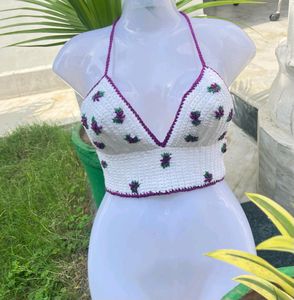 Neelam's Crochet Corner's Crochet Bralette Top Backless