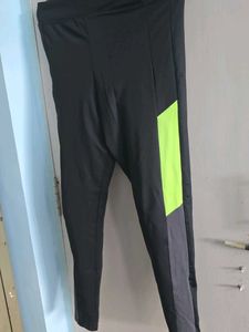Gymwear Stylish Black &amp; Neon Track Pants