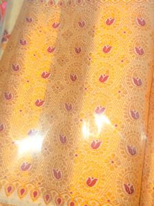 Elegant Yellow Saree with Intricate Design