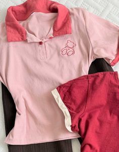 Cute Pink Bear Crop Top