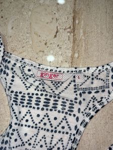 GINGER Patterned Sleeveless Tank