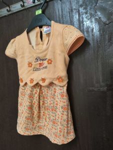 Orange Kids Or Baby/ Girl Dress