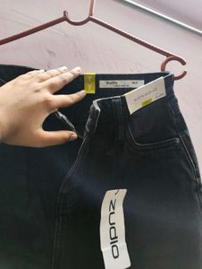 Zudio Black Wide Leg Jeans  sale 🎉🎉🥳
