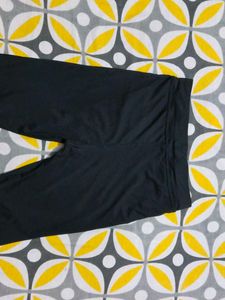 Stylish Black Leggings with Mesh Panels