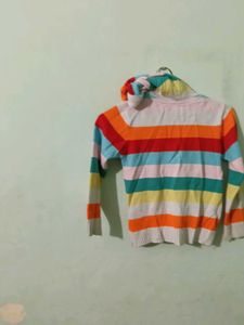 Colorful Striped Cardigan