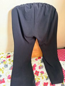 Women's Black Split Hem Pants