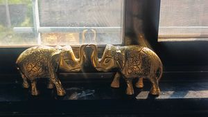 Brass Elephant Showpiece