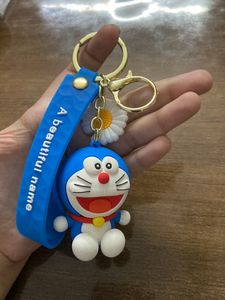 Cute Rubber Doraemon Key Chain