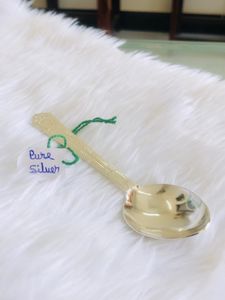 Spoon Pure Silver 100% (wt:14.500g)