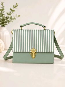 Striped Crossbody Bag
