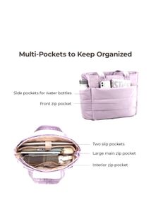 Pink Puffer Tote Bag
