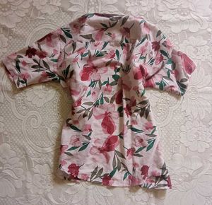 Floral Print Button-Up Shirt