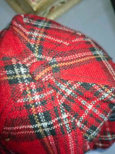 Woodland Red Plaid Baseball Cap