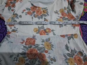 Floral Print Tunic Top
