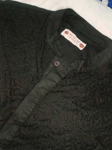 Men's Black Kurta