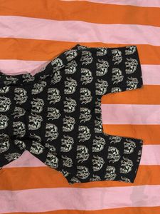 Black Elephant Print kurthi