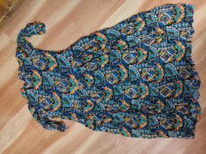 Bohemian Print front slit Top