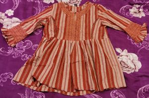 Boho Striped Peplum Top