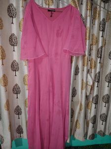 Chic Pink Layered Dress