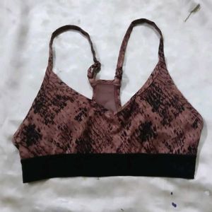 Stylish Snake Print Sports Bra