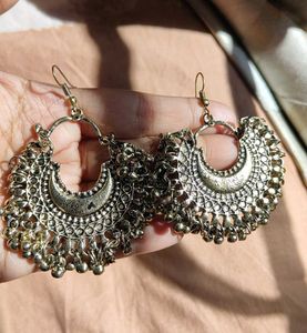 Boho Golden Jhumka Earrings