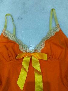 Camisole with Yellow Bow