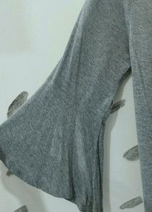 grey shrug midi length