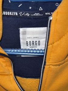 Mustard Hoodie with Zip