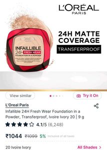 L'Oreal Infallible Powder Foundation New Wdt Tag