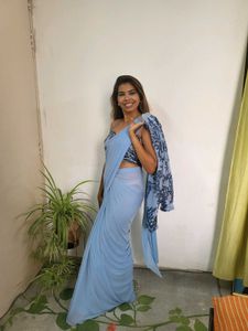 One Minute Saree With Jacket