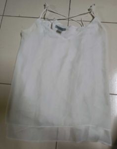 White Sleeveless Top