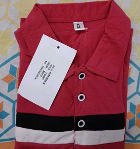 Striped Red Polo Shirt