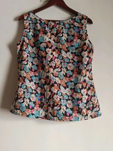 Black Floral Top
