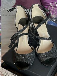 Sparkly Black Heels