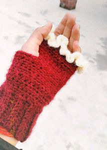Handmade Crochet Fingerless Gloves