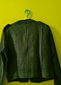 Stylish Faux Leather Biker Jacket
