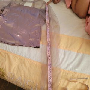 Mauve Sheer Sleeve Top