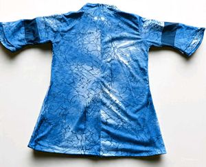 Blue Patterned Top