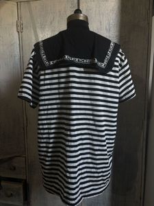 Striped Sailor Collar Top